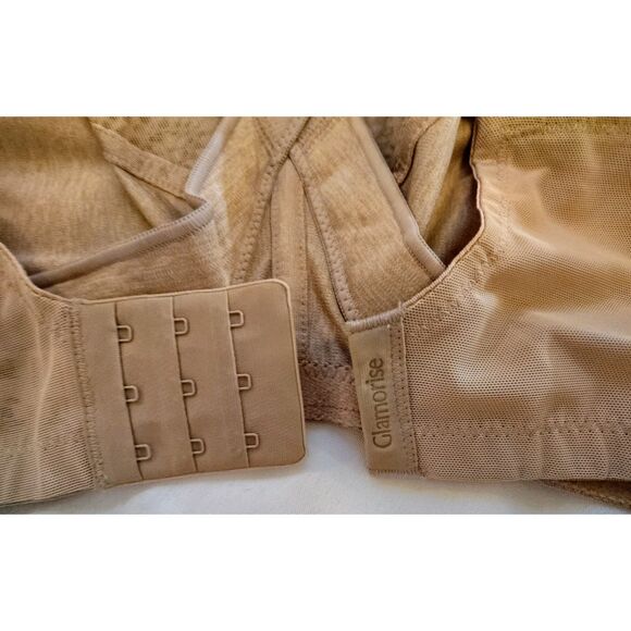 Glamorise Magic Lift Natural Shape Support Bra Size 38H Plus Size Lingerie - Picture 5 of 7